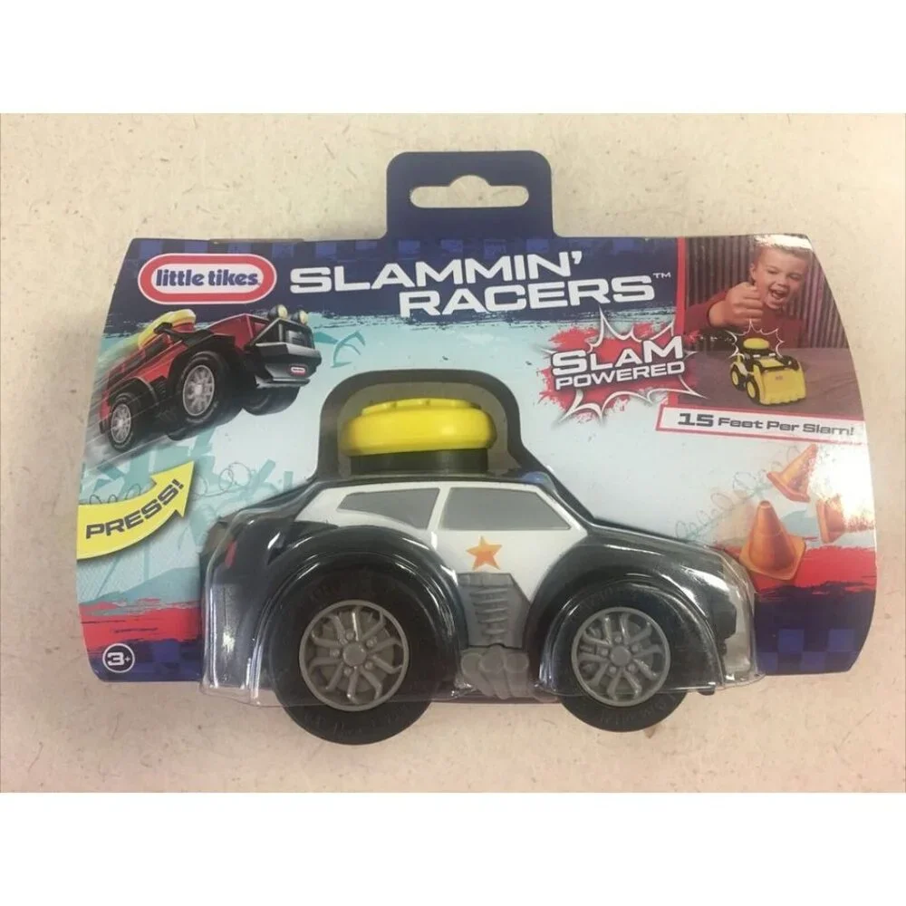 NEW Little Tikes Slammin' Racers Police Car With Realistic Sounds - Set of 2 - Picture 2 of 3